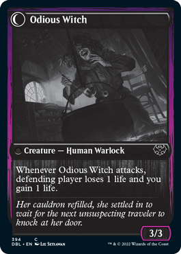 Ragged Recluse // Odious Witch [Innistrad: Double Feature] MTG Single Magic: The Gathering | Red Claw Gaming
