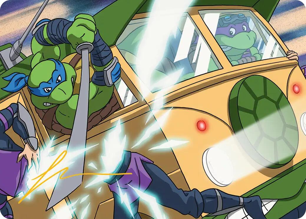 Don & Leo, Problem Solvers Art Card (Gold-Stamped Signature) [Teenage Mutant Ninja Turtles Art Series] MTG Single Magic: The Gathering | Red Claw Gaming