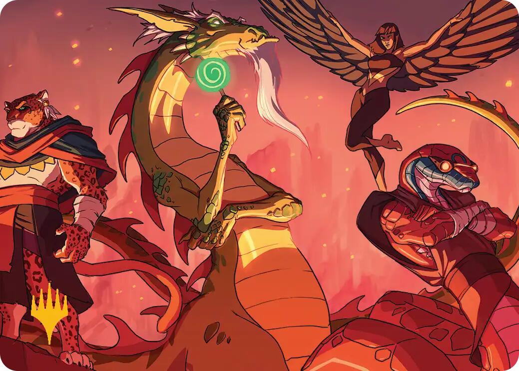 North Wind Avatar Art Card (Gold-Stamped) [Teenage Mutant Ninja Turtles Art Series] MTG Single Magic: The Gathering | Red Claw Gaming