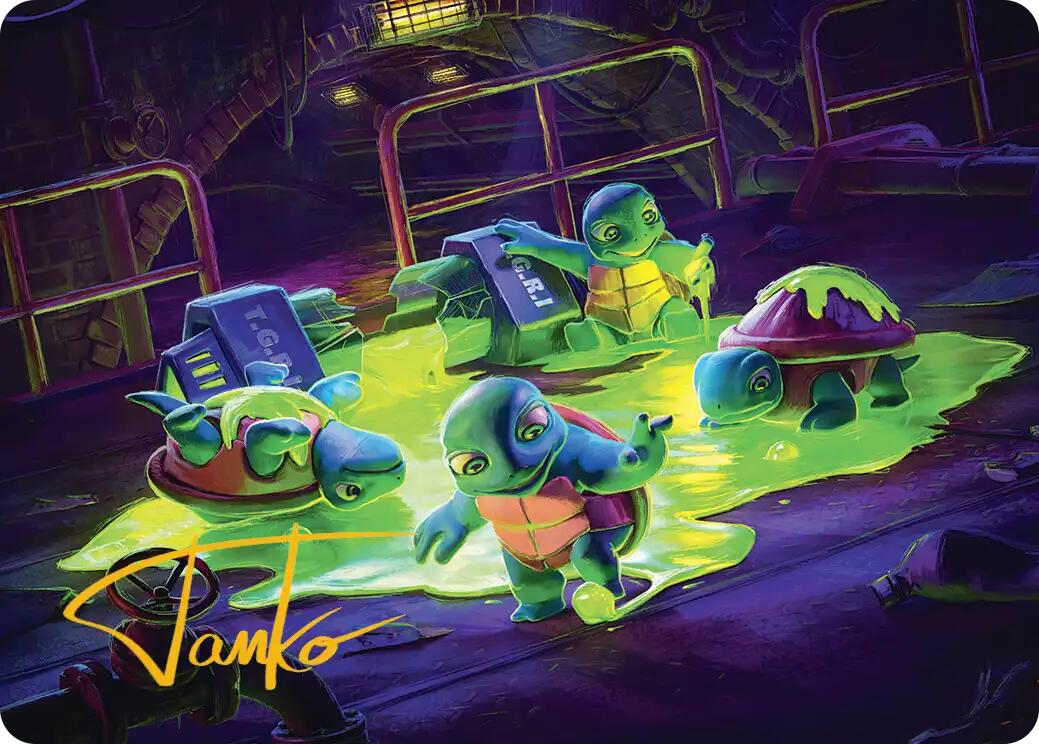 The Ooze Art Card (Gold-Stamped Signature) [Teenage Mutant Ninja Turtles Art Series] MTG Single Magic: The Gathering | Red Claw Gaming