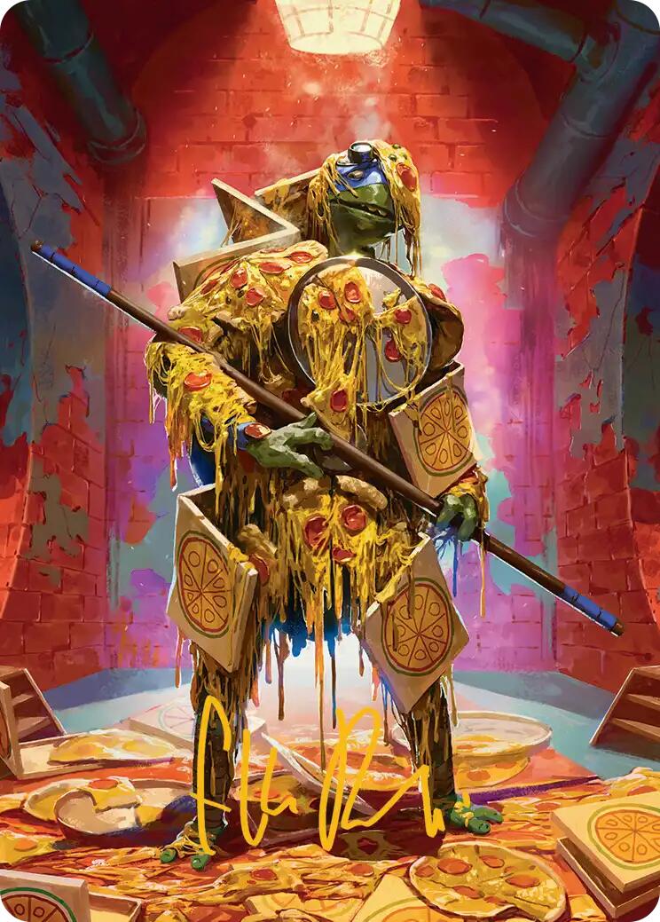 Commander's Plate Art Card (Gold-Stamped Signature) [Teenage Mutant Ninja Turtles Art Series] MTG Single Magic: The Gathering | Red Claw Gaming