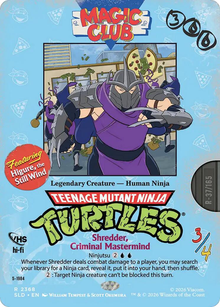 Shredder, Criminal Mastermind - Higure, the Still Wind [Secret Lair Drop Series] MTG Single Magic: The Gathering | Red Claw Gaming