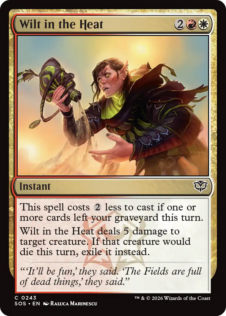 Wilt in the Heat [Secrets of Strixhaven] MTG Single Magic: The Gathering | Red Claw Gaming