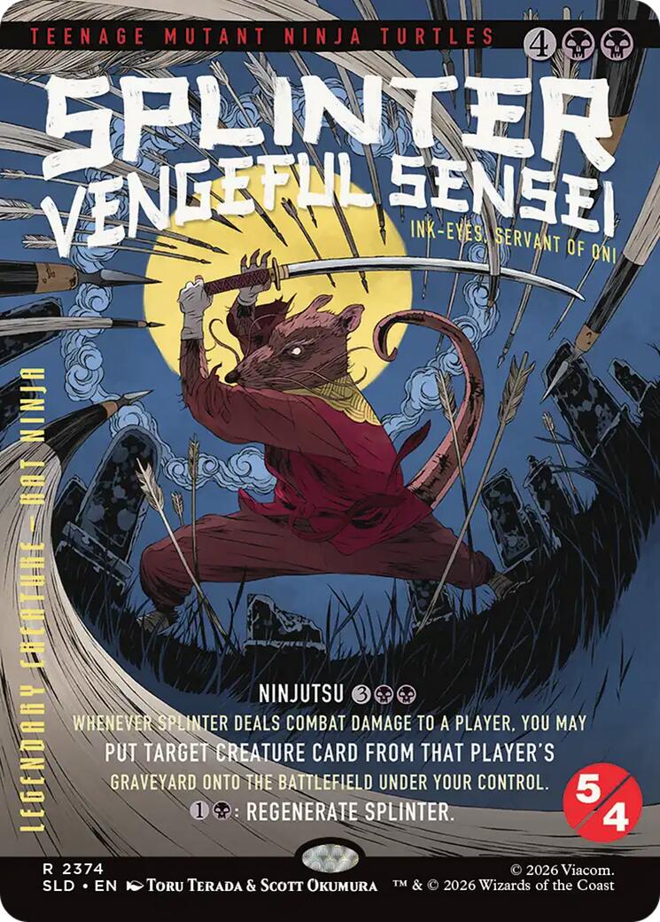 Splinter, Vengeful Sensei - Ink-Eyes, Servant of Oni [Secret Lair Drop Series] | Red Claw Gaming