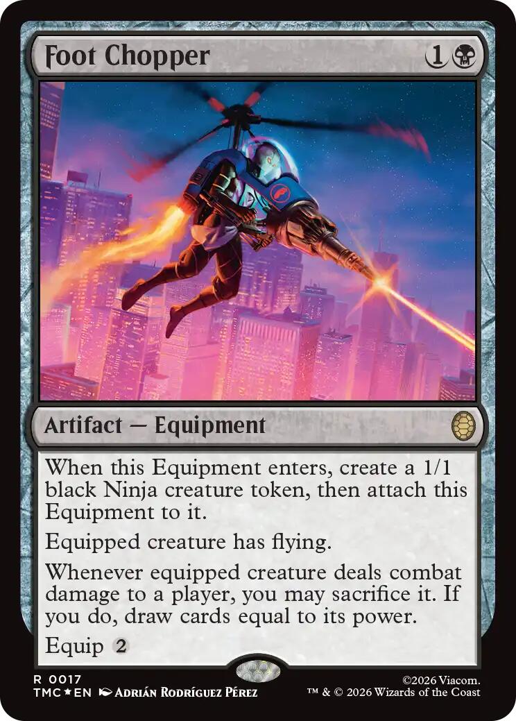 Foot Chopper (Surge Foil) [Teenage Mutant Ninja Turtles Commander] MTG Single Magic: The Gathering | Red Claw Gaming