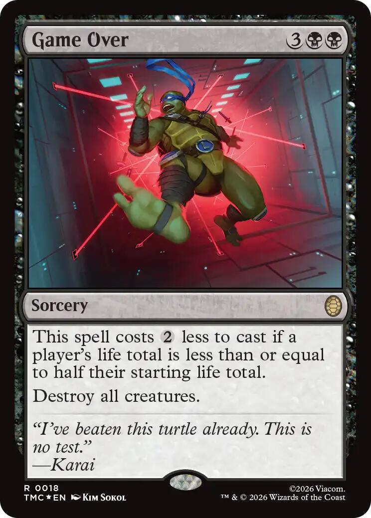 Game Over (Surge Foil) [Teenage Mutant Ninja Turtles Commander] MTG Single Magic: The Gathering | Red Claw Gaming