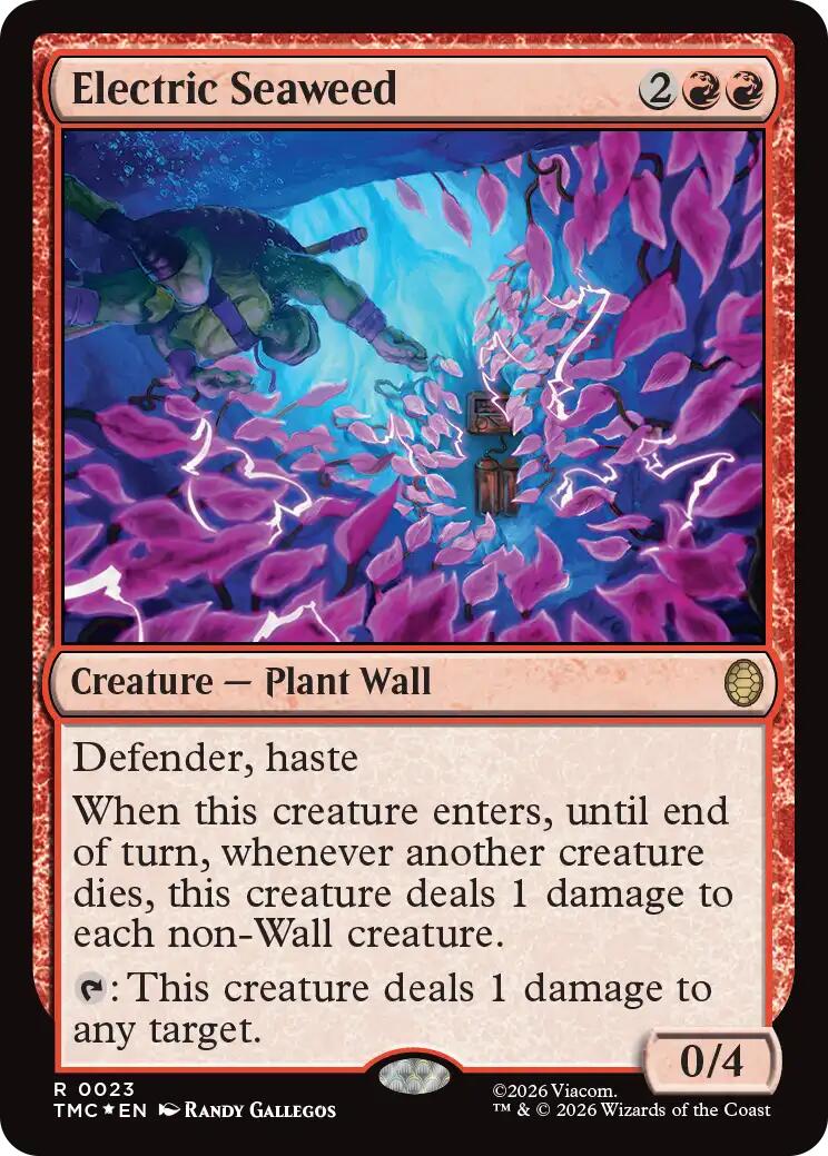 Electric Seaweed (Surge Foil) [Teenage Mutant Ninja Turtles Commander] MTG Single Magic: The Gathering | Red Claw Gaming