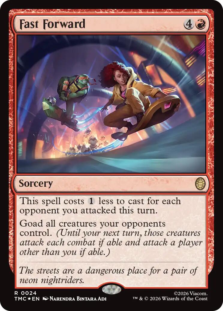 Fast Forward (Surge Foil) [Teenage Mutant Ninja Turtles Commander] MTG Single Magic: The Gathering | Red Claw Gaming