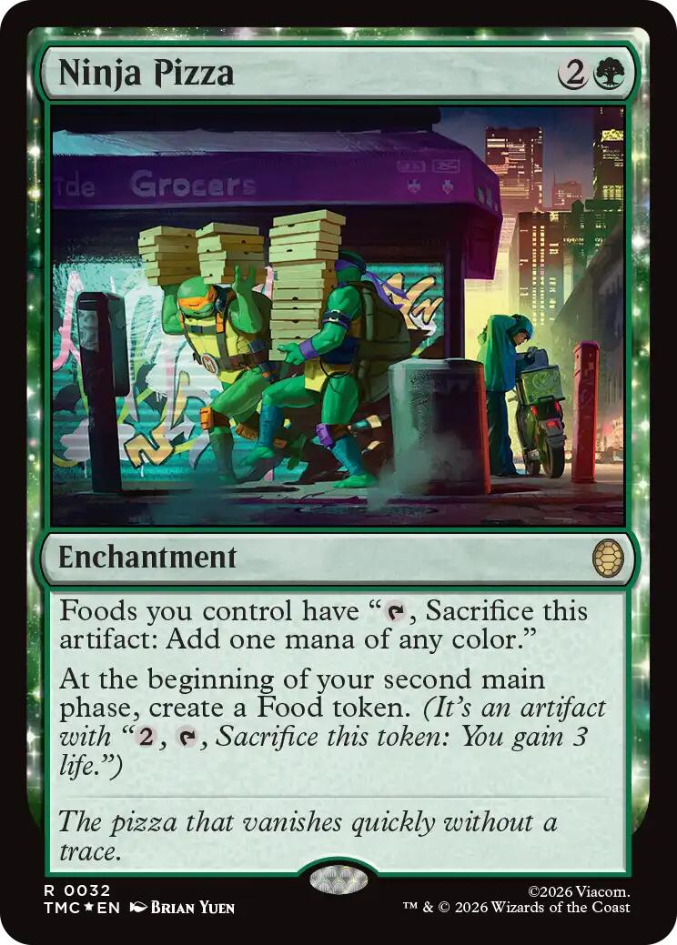 Ninja Pizza (Surge Foil) [Teenage Mutant Ninja Turtles Commander] MTG Single Magic: The Gathering | Red Claw Gaming