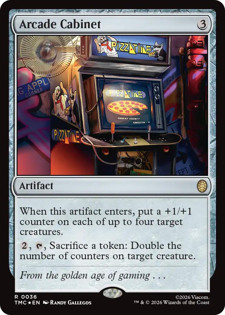 Arcade Cabinet (Surge Foil) [Teenage Mutant Ninja Turtles Commander] MTG Single Magic: The Gathering | Red Claw Gaming