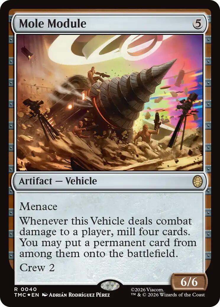 Mole Module (Surge Foil) [Teenage Mutant Ninja Turtles Commander] MTG Single Magic: The Gathering | Red Claw Gaming