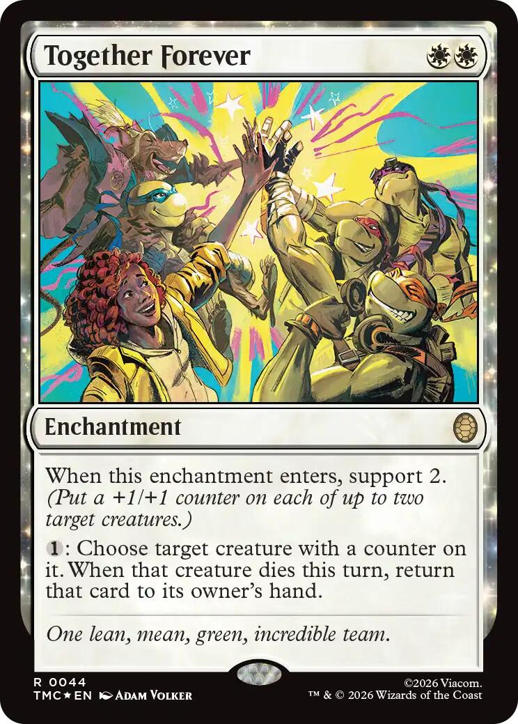Together Forever (Surge Foil) [Teenage Mutant Ninja Turtles Commander] MTG Single Magic: The Gathering | Red Claw Gaming