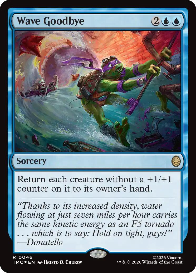 Wave Goodbye (Surge Foil) [Teenage Mutant Ninja Turtles Commander] MTG Single Magic: The Gathering | Red Claw Gaming