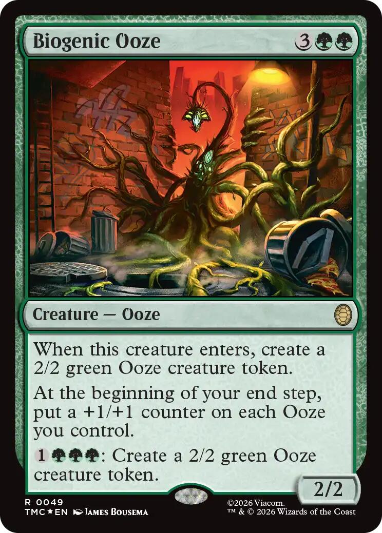 Biogenic Ooze (Surge Foil) [Teenage Mutant Ninja Turtles Commander] MTG Single Magic: The Gathering | Red Claw Gaming