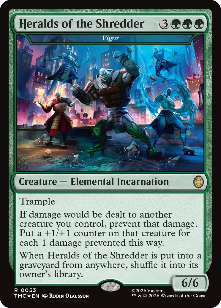 Heralds of the Shredder - Vigor (Surge Foil) [Teenage Mutant Ninja Turtles Commander] MTG Single Magic: The Gathering | Red Claw Gaming