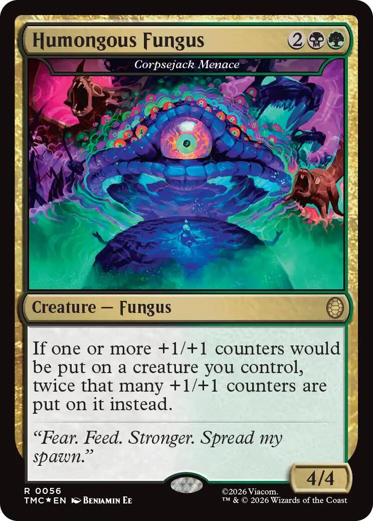 Humongous Fungus - Corpsejack Menace (Surge Foil) [Teenage Mutant Ninja Turtles Commander] MTG Single Magic: The Gathering | Red Claw Gaming