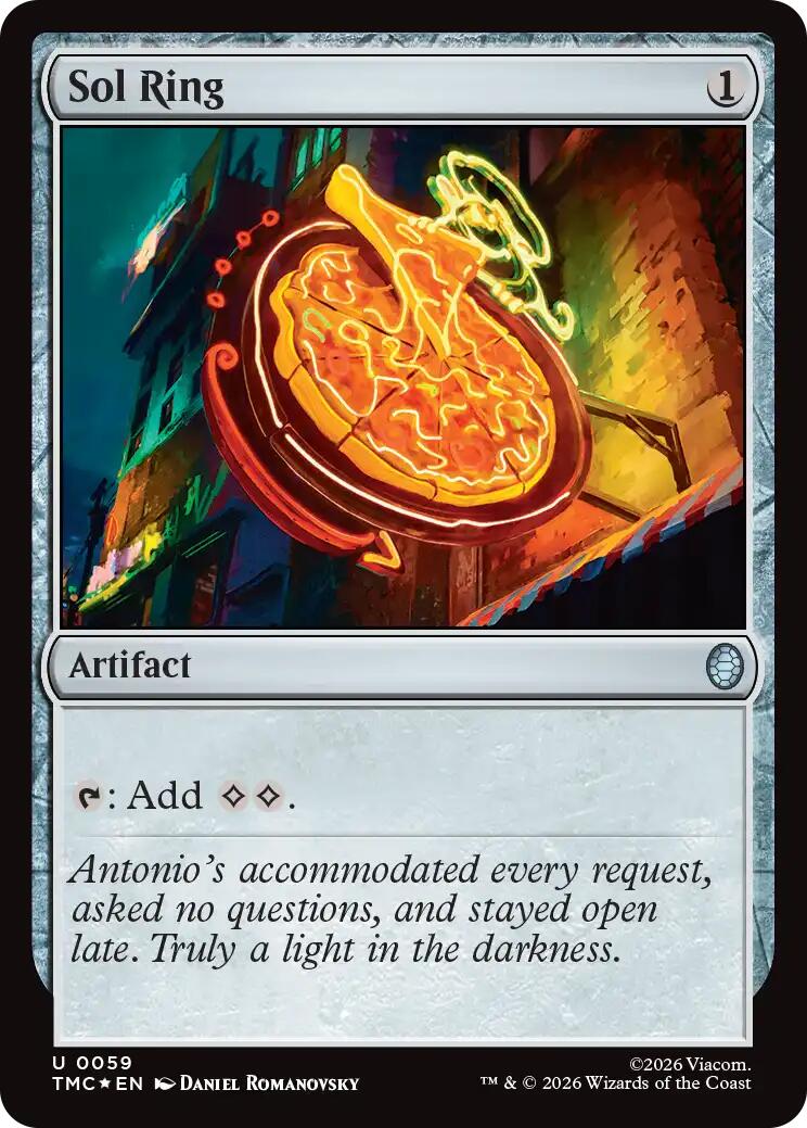 Sol Ring (Surge Foil) [Teenage Mutant Ninja Turtles Commander] MTG Single Magic: The Gathering | Red Claw Gaming