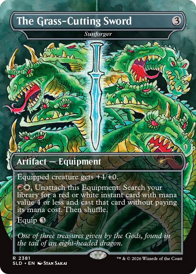 The Grass-Cutting Sword - Sunforger [Secret Lair Drop Series] | Red Claw Gaming