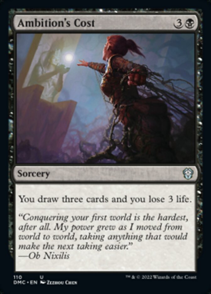 Ambition's Cost [Dominaria United Commander] MTG Single Magic: The Gathering | Red Claw Gaming