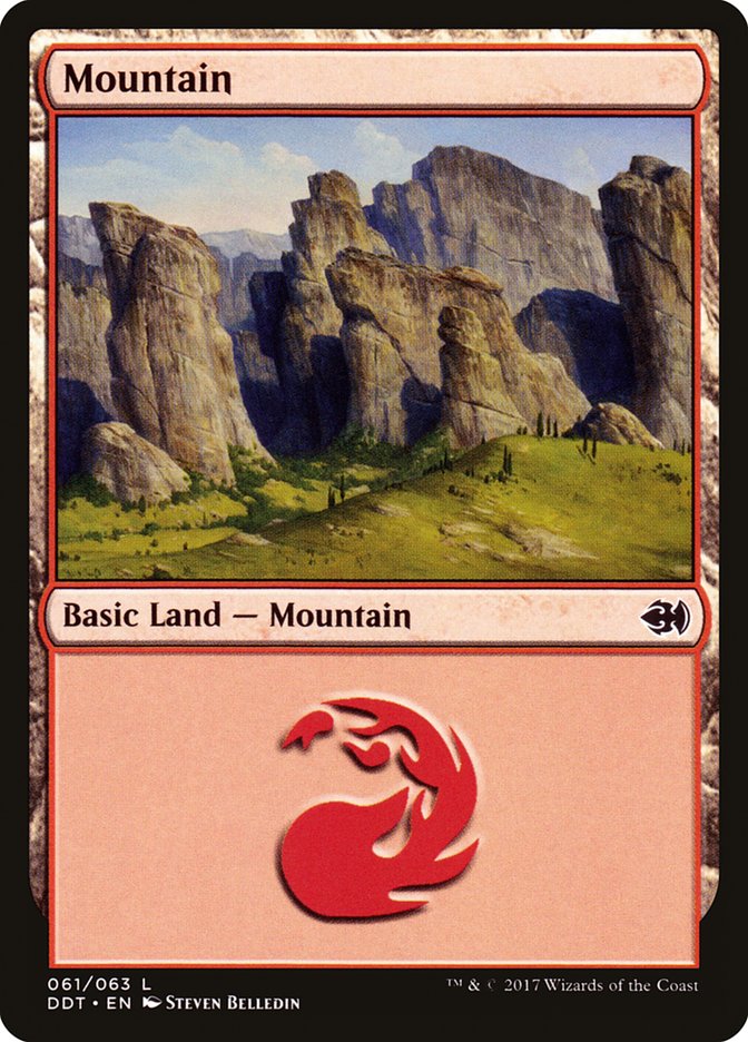 Mountain (61) [Duel Decks: Merfolk vs. Goblins] MTG Single Magic: The Gathering | Red Claw Gaming