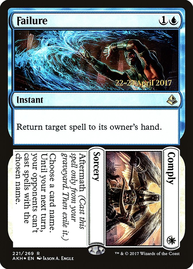 Failure // Comply [Amonkhet Prerelease Promos] MTG Single Magic: The Gathering | Red Claw Gaming