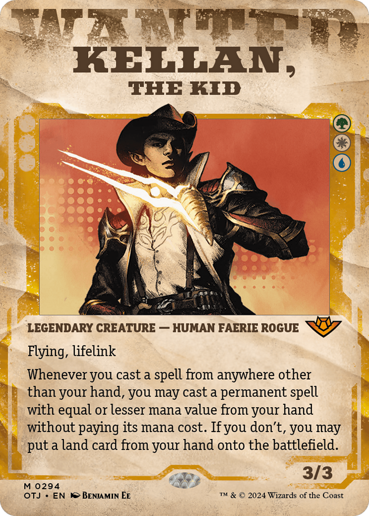 Kellan, the Kid (Showcase) [Outlaws of Thunder Junction] MTG Single Magic: The Gathering    | Red Claw Gaming