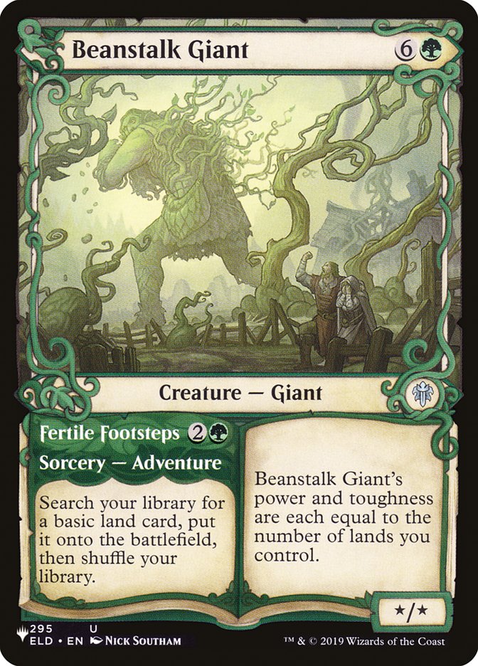 Beanstalk Giant // Fertile Footsteps (Showcase) [The List] MTG Single Magic: The Gathering | Red Claw Gaming