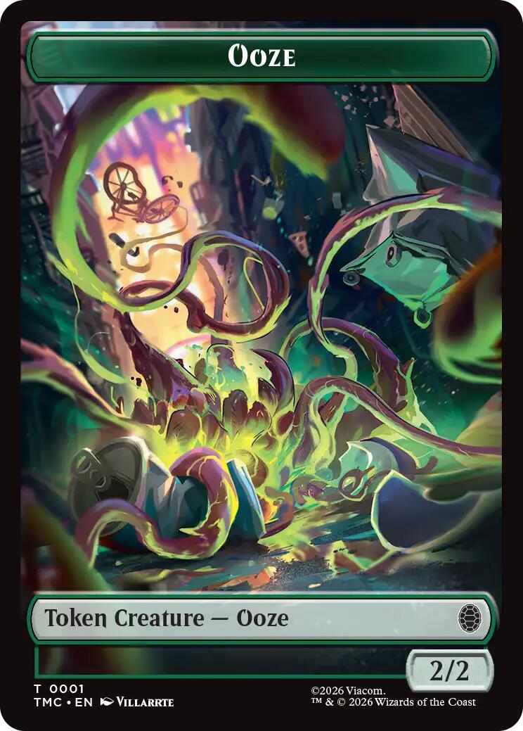 Ooze // Clue Double-Sided Token [Teenage Mutant Ninja Turtles Commander Tokens] MTG Single Magic: The Gathering | Red Claw Gaming