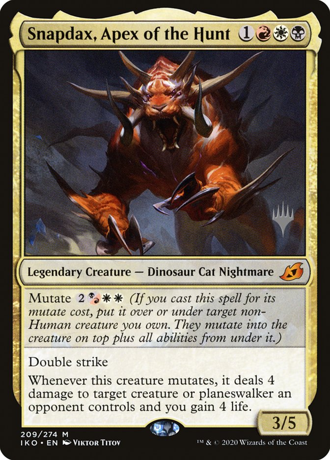 Snapdax, Apex of the Hunt (Promo Pack) [Ikoria: Lair of Behemoths Promos] MTG Single Magic: The Gathering | Red Claw Gaming
