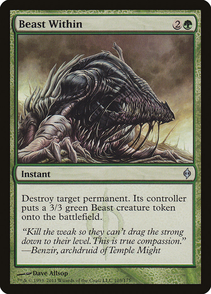 Beast Within [New Phyrexia] MTG Single Magic: The Gathering | Red Claw Gaming