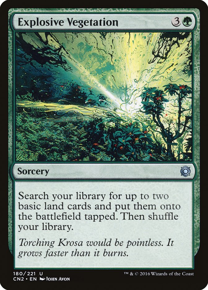 Explosive Vegetation [Conspiracy: Take the Crown] MTG Single Magic: The Gathering | Red Claw Gaming