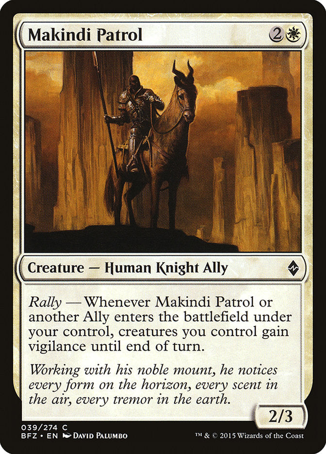 Makindi Patrol [Battle for Zendikar] MTG Single Magic: The Gathering | Red Claw Gaming