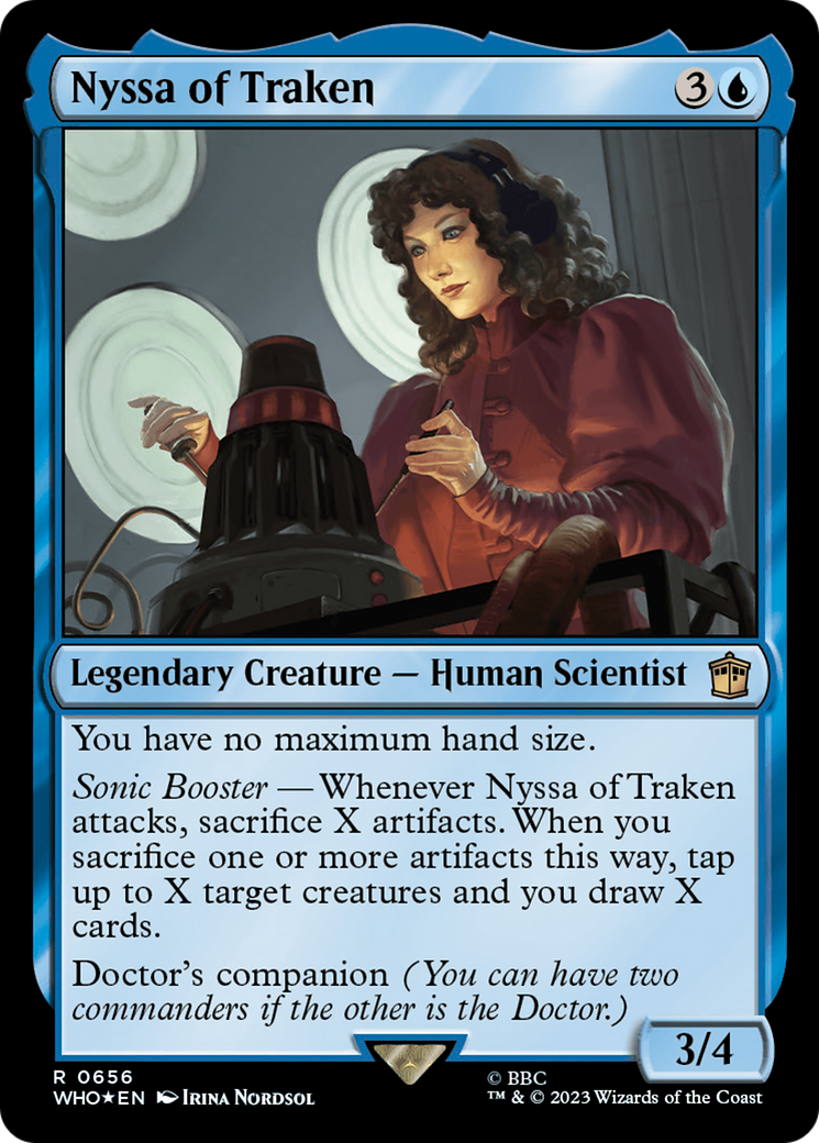 Nyssa of Traken (Surge Foil) [Doctor Who] MTG Single Magic: The Gathering | Red Claw Gaming