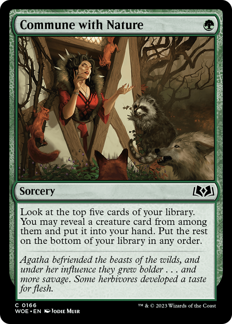 Commune with Nature [Wilds of Eldraine] MTG Single Magic: The Gathering | Red Claw Gaming