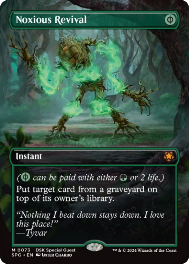 Noxious Revival (Borderless) [Duskmourn: House of Horror Special Guests] MTG Single Magic: The Gathering    | Red Claw Gaming