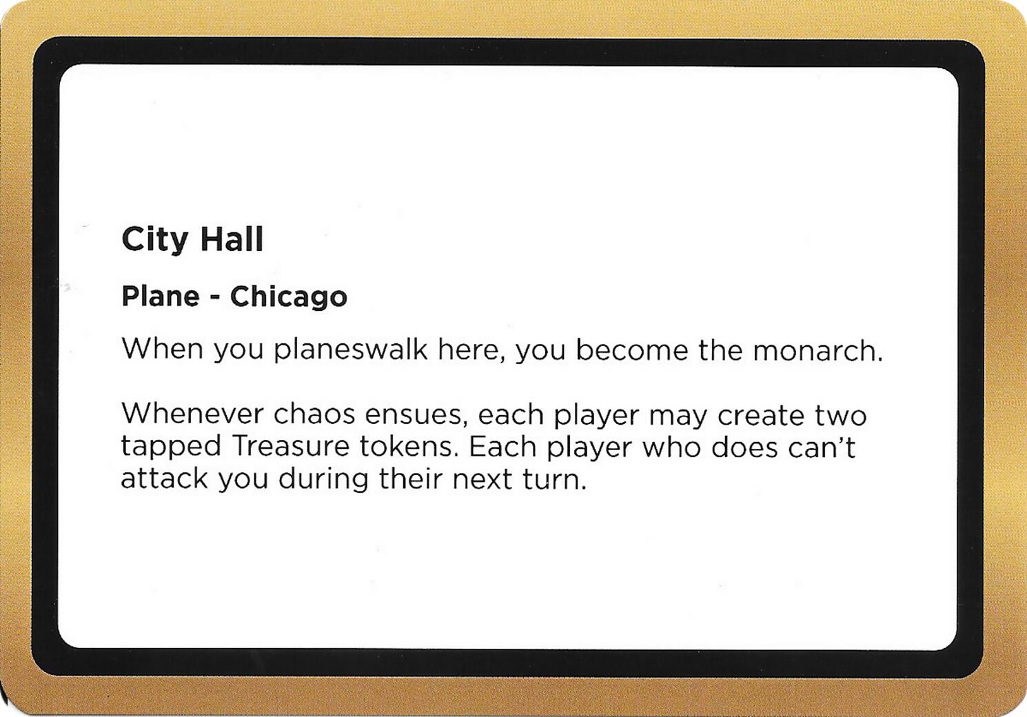 City Hall (Black Lotus Unknown Planechase) [Oversize Cards] MTG Single Magic: The Gathering | Red Claw Gaming