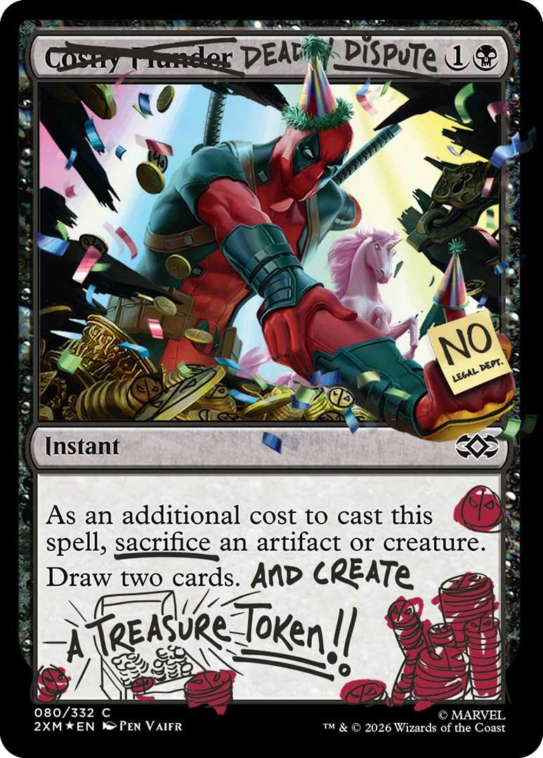 Deadly Dispute (080) (Pool Party Foil) [Secret Lair Drop Series] MTG Single Magic: The Gathering | Red Claw Gaming