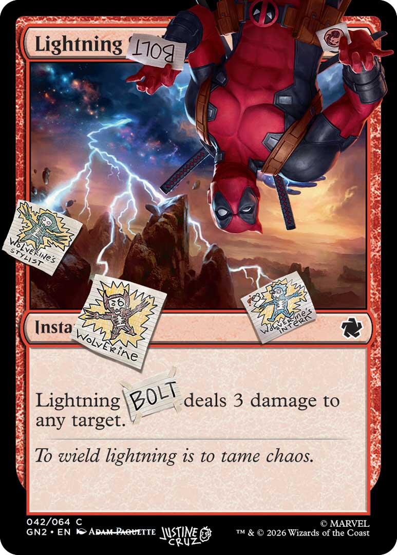 Lightning Bolt (042) [Secret Lair Drop Series] MTG Single Magic: The Gathering | Red Claw Gaming