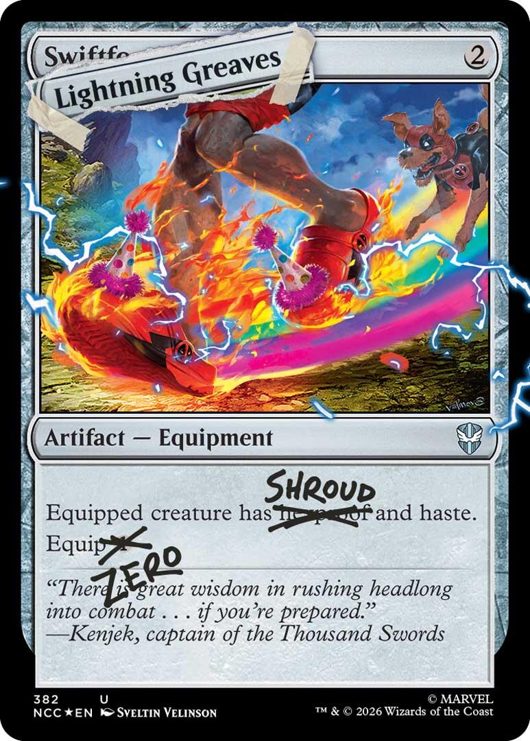 Lightning Greaves (382) (Pool Party Foil) [Secret Lair Drop Series] MTG Single Magic: The Gathering | Red Claw Gaming