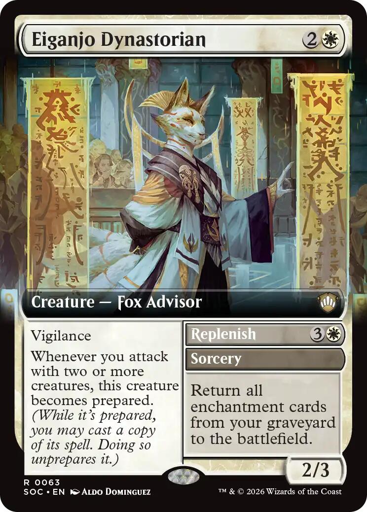 Eiganjo Dynastorian (Extended Art) [Secrets of Strixhaven Commander] MTG Single Magic: The Gathering | Red Claw Gaming