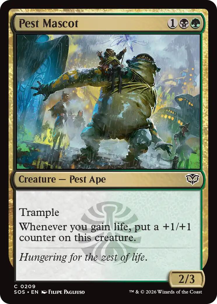 Pest Mascot [Secrets of Strixhaven] MTG Single Magic: The Gathering | Red Claw Gaming