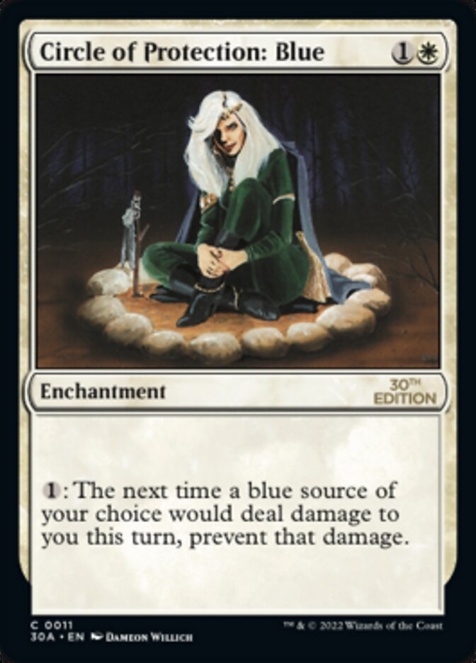 Circle of Protection: Blue [30th Anniversary Edition] MTG Single Magic: The Gathering | Red Claw Gaming