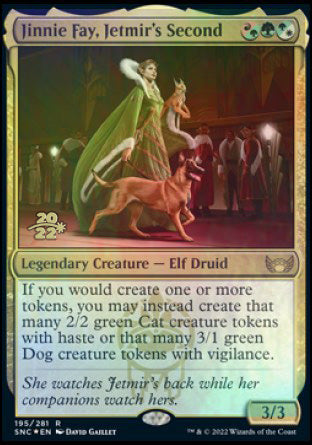 Jinnie Fay, Jetmir's Second [Streets of New Capenna Prerelease Promos] MTG Single Magic: The Gathering | Red Claw Gaming