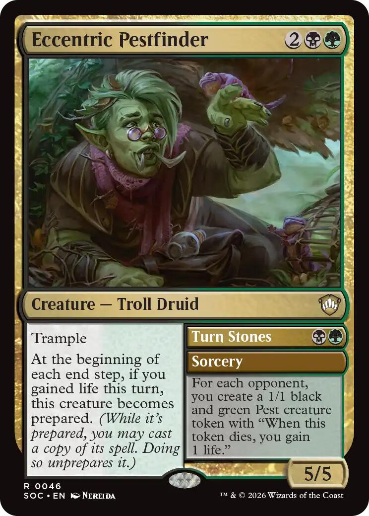 Eccentric Pestfinder [Secrets of Strixhaven Commander] MTG Single Magic: The Gathering | Red Claw Gaming