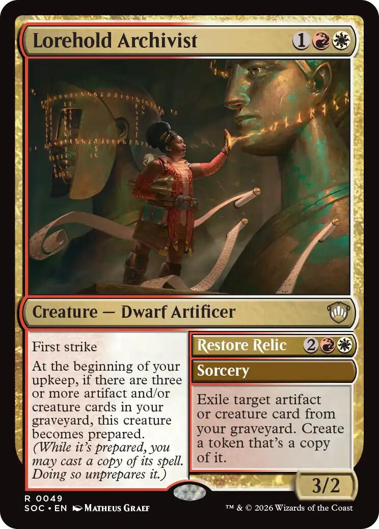 Lorehold Archivist [Secrets of Strixhaven Commander] MTG Single Magic: The Gathering | Red Claw Gaming