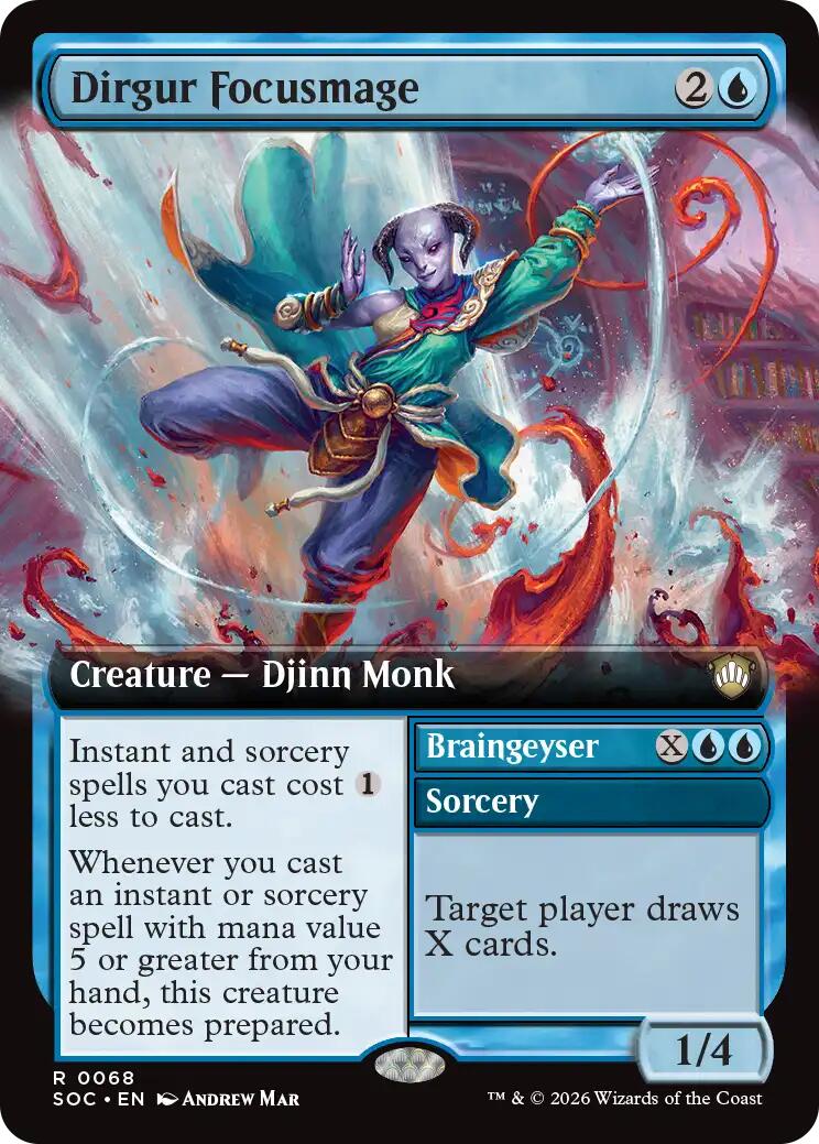 Dirgur Focusmage (Extended Art) [Secrets of Strixhaven Commander] MTG Single Magic: The Gathering | Red Claw Gaming