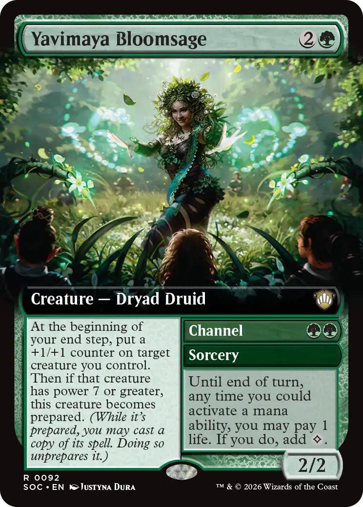 Yavimaya Bloomsage (Extended Art) [Secrets of Strixhaven Commander] MTG Single Magic: The Gathering | Red Claw Gaming