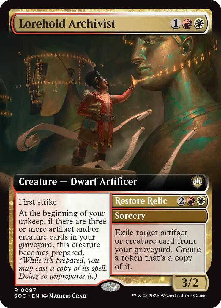 Lorehold Archivist (Extended Art) [Secrets of Strixhaven Commander] MTG Single Magic: The Gathering | Red Claw Gaming