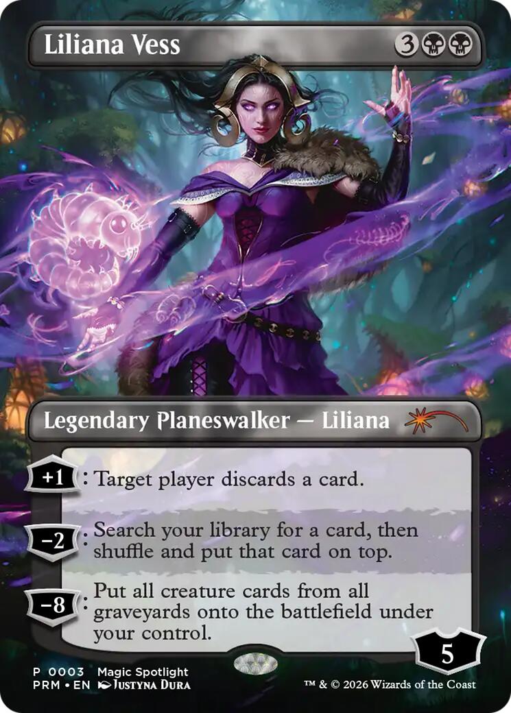Liliana Vess (Borderless) [Spotlight Series] MTG Single Magic: The Gathering | Red Claw Gaming