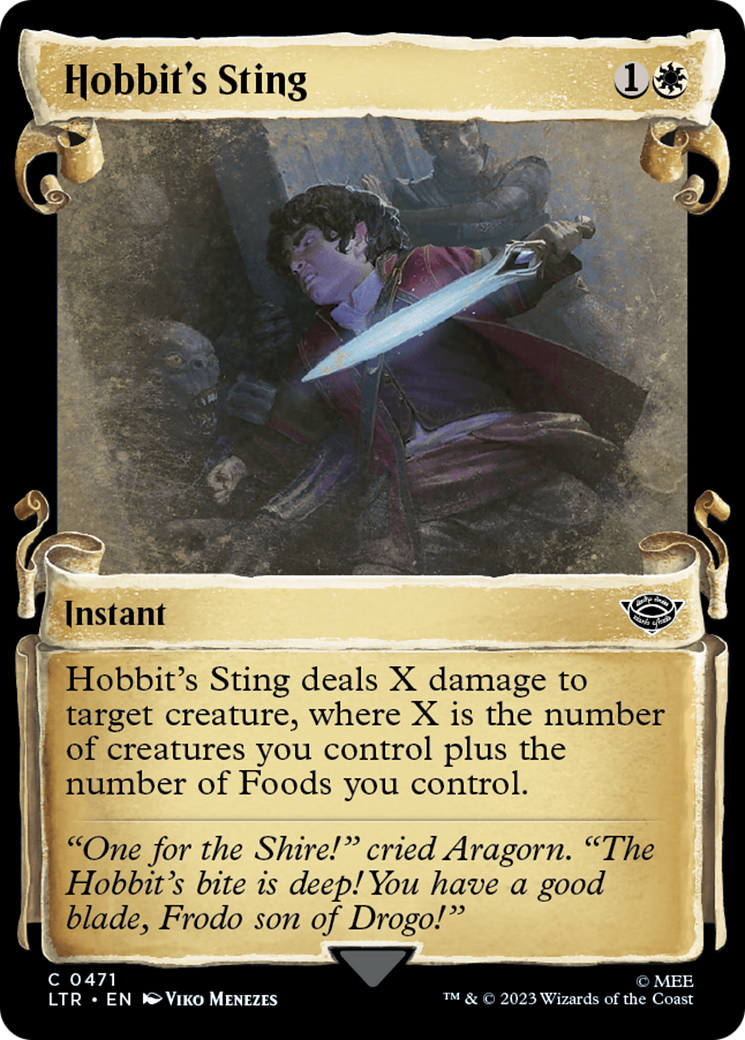 Hobbit's Sting [The Lord of the Rings: Tales of Middle-Earth Showcase Scrolls] MTG Single Magic: The Gathering | Red Claw Gaming